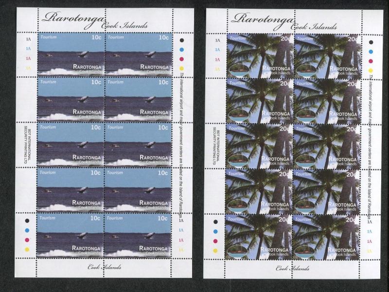 2011 Cook Islands Stamps #1367-1381 Rarotonga Tourism Full Sheet Mint Set of 15