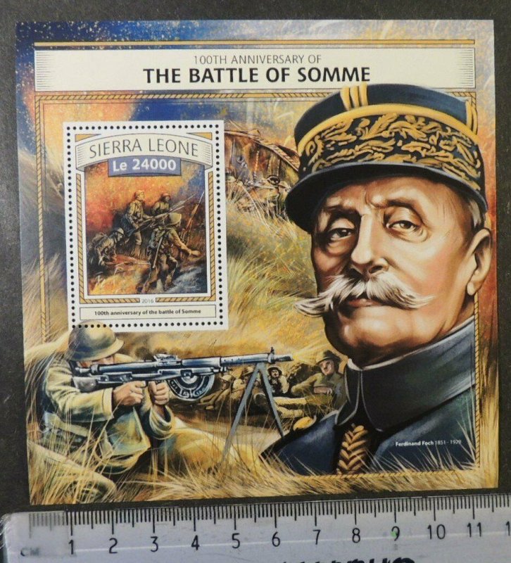 Sierra Leone 2016 battle of the somme wwi militaria battles ferdinand foch