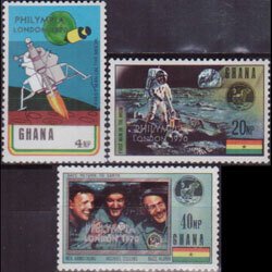 GHANA 1970 - Scott# 386A/89B Moon Landing Opt. 4-40n LH