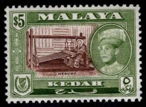 MALAYA Kedah Scott 105 MH* Sultan Halim stamp