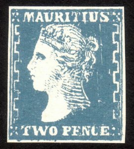 1859, Mauritius 2p, MNG, Sc 17, Reprint