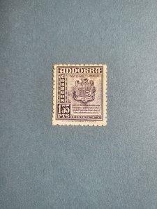 Stamps Spanish Andorra Scott #47 nh
