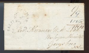 ? CUMBERLAND N.S. star cancel to Guysboro rate 1N8 SFL 1840 Canada PB