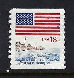 UNITED STATES 1891 VFU FLAG LIGHTHOUSE Z7726-10