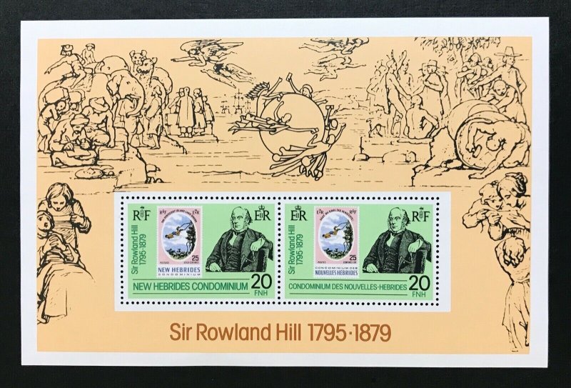 New Hebrides Condominium #266a Sir Rowland Hill / Stamp on Stamp - sheetlet MNH