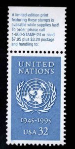 USA Scott 2974 MNH** UN stamp