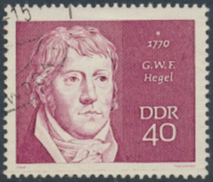 German Democratic Republic  SC# 1171  Used Hegel  see details & scans