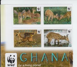 2012 Ghana  WWF - Bohor Reedbuck B4 (Scott NEW) MNH