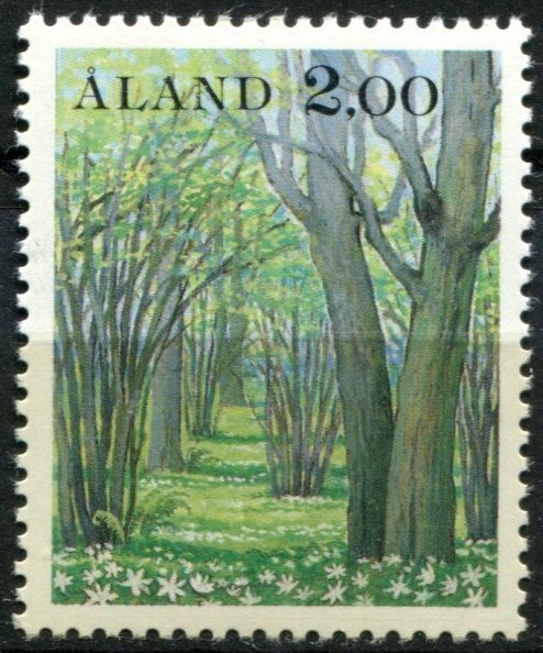 Finland Åland Islands Sc#14 MNH, 2m multi, Landscapes (1985)