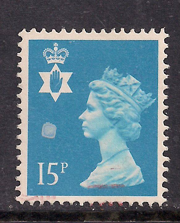 Northern Ireland GB 1989 QE2 15p Bright Blue SG NI 40 ( k64 )