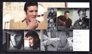 St Vincent - Elvis Presley - 5 Stamp  Sheet  SGR1110H