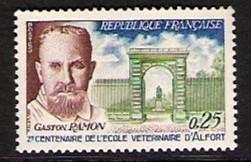 France #1183 Gaston Ramon & Alfort Veterinary School 1967 NH