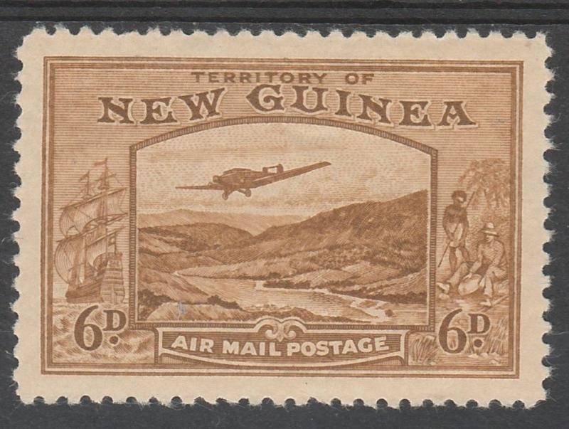 NEW GUINEA 1939 BULOLO AIRMAIL 6D 