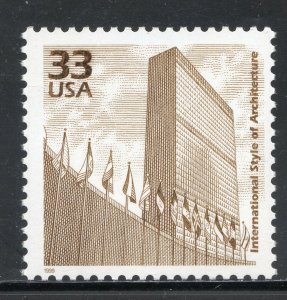3186k ** U.N. ~ INTERNATIONAL STYLE OF ARCHITUCTURE **  U.S. Postage Stamp MNH