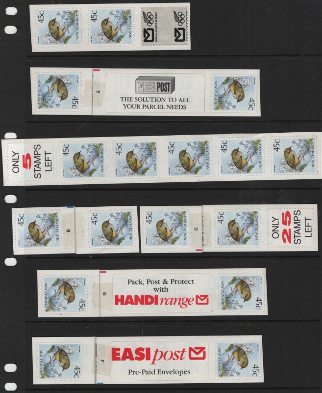 NEW ZEALAND, 933 , MNH  ROCK  WREN   2  STOCK PAGES