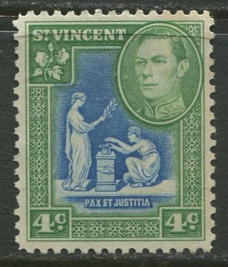 St Vincent - Scott 159 - KGV Definitive -1949 - MNG - Single 4c Stamp