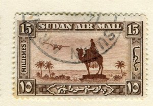 BRITISH E. AFRICA PROTECTORATE; 1931 Camel + Plane issue used 15m. value