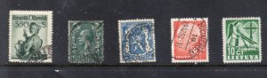 WW various stamps