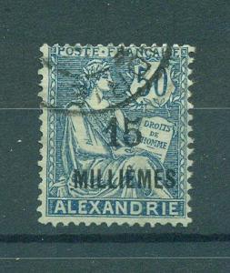 French Offices Egypt Alexandria sc# 56 used cat val $3.00