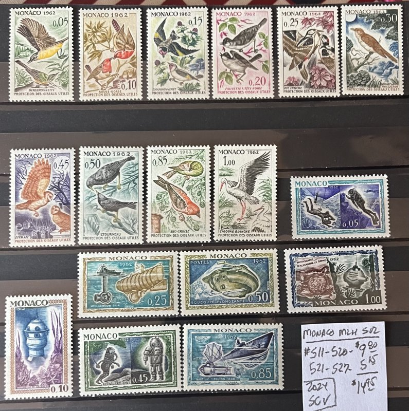 Monaco MLH Selection #511-527- SCV=$14.15