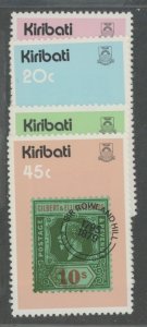 Kiribati #341-344 Mint (NH) Single (Complete Set) (Stamps On Stamps)