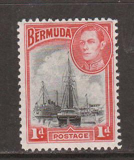 Bermuda Sc 118a MLH. 1940 Hamilton Harbor & KGVI, F-VF