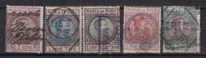 ITALY STAMPS. 1910s-1920s, REVENUE FISCAL TAX   USED