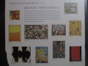 ​UNITED STATES-2010 SC#4444  ABSTRACT EXPRESSIONISTS-PAINTING-MNH S/S SHEET VF