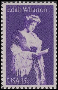 US 1832 Edith Wharton 15c single MNH 1980