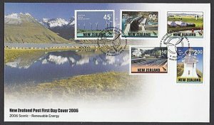 NEW ZEALAND 2006 Renewable energy - Lighthouse - commem FDC.................R128