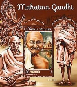 2016 S.Tome&Principe - Mahatma Gandhi. Scott Code: 3098