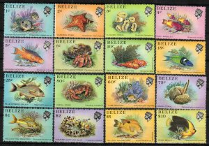 Belize Stamp 699-714  - Marine life definitive set