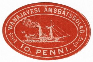 (I.B) Finland Local Post : Wanajavesi Steamship Company 10p