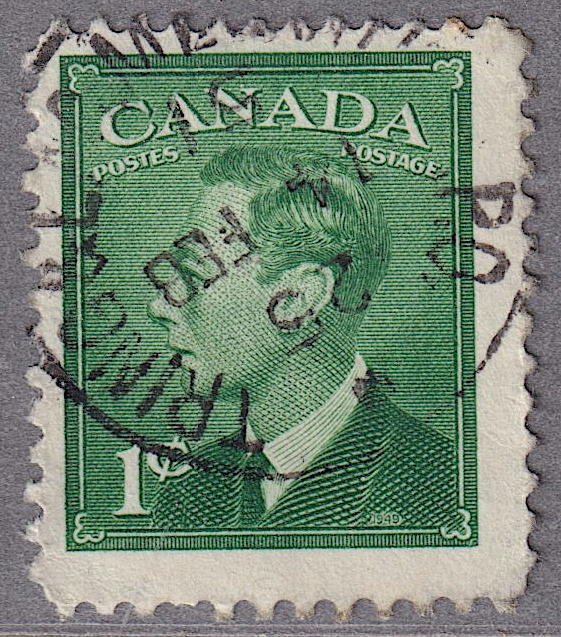 Canada - 1949 - Scott #284 - used pair - TRING & LAC MEGANTIC R.P.O. pmk