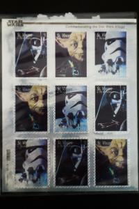 St. Vincent & The Grenadines Star Wars Stamp Block of 9