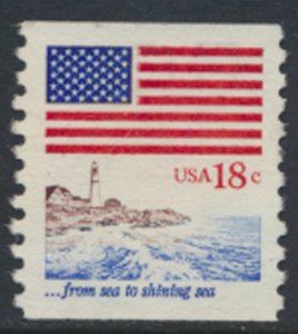 USA  SC#  1891   Used 1981  coil Flag Sea to Shining Sea  see scan