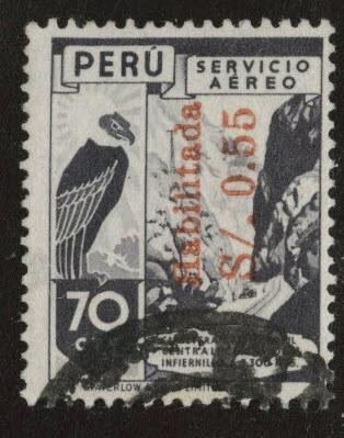 Peru  Scott C84 Used* Airmail stamp
