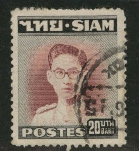 THAILAND Scott 273 used 20 Baht 1947-49 stamp CV$9