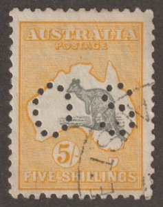 EDSROOM-18257 Australia OB100 Used 1928-30 Perforated OS WK223 CV$47.50