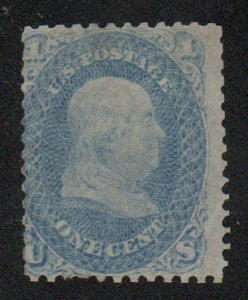 USA #63 F/VF mint, no gum, pretty color! Retails $100