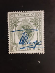 Tanganyika Stamp Duty          Used