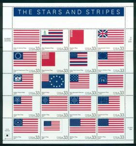 US United States Scott #3403 The Stars and Stripes Flags Sheet