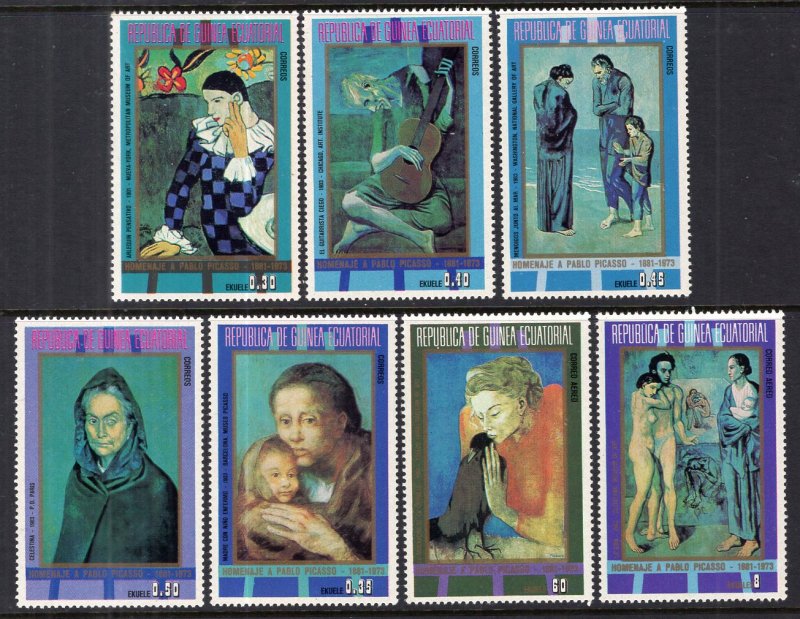 Equatorial Guinea 73142-73147 Paintings MNH VF