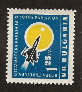Bulgaria Sc C79 LH issue of 1960 - Space