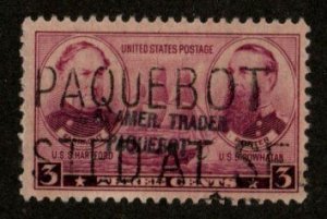 United States #792 used posted at sea