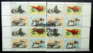 BOBPLATES #1464-7 Wildlife Conservation Matched Set Plate Blocks 33758 VF NH