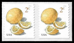 PCBstamps   US #5256 Coil Pair 4c(2x2c)Meyer Lemon, MNH, (23)