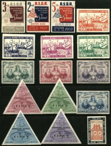 ASDA FIPEX New York Philatelic Exhibit Show Cinderella Stamp Label Collection