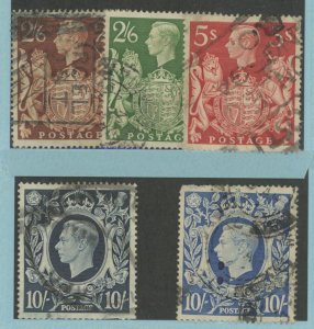 Great Britain #249-251A  Single (Complete Set) (King)