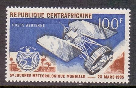 Central African Republic  1965  MNH  Air meteorological day waether satellite